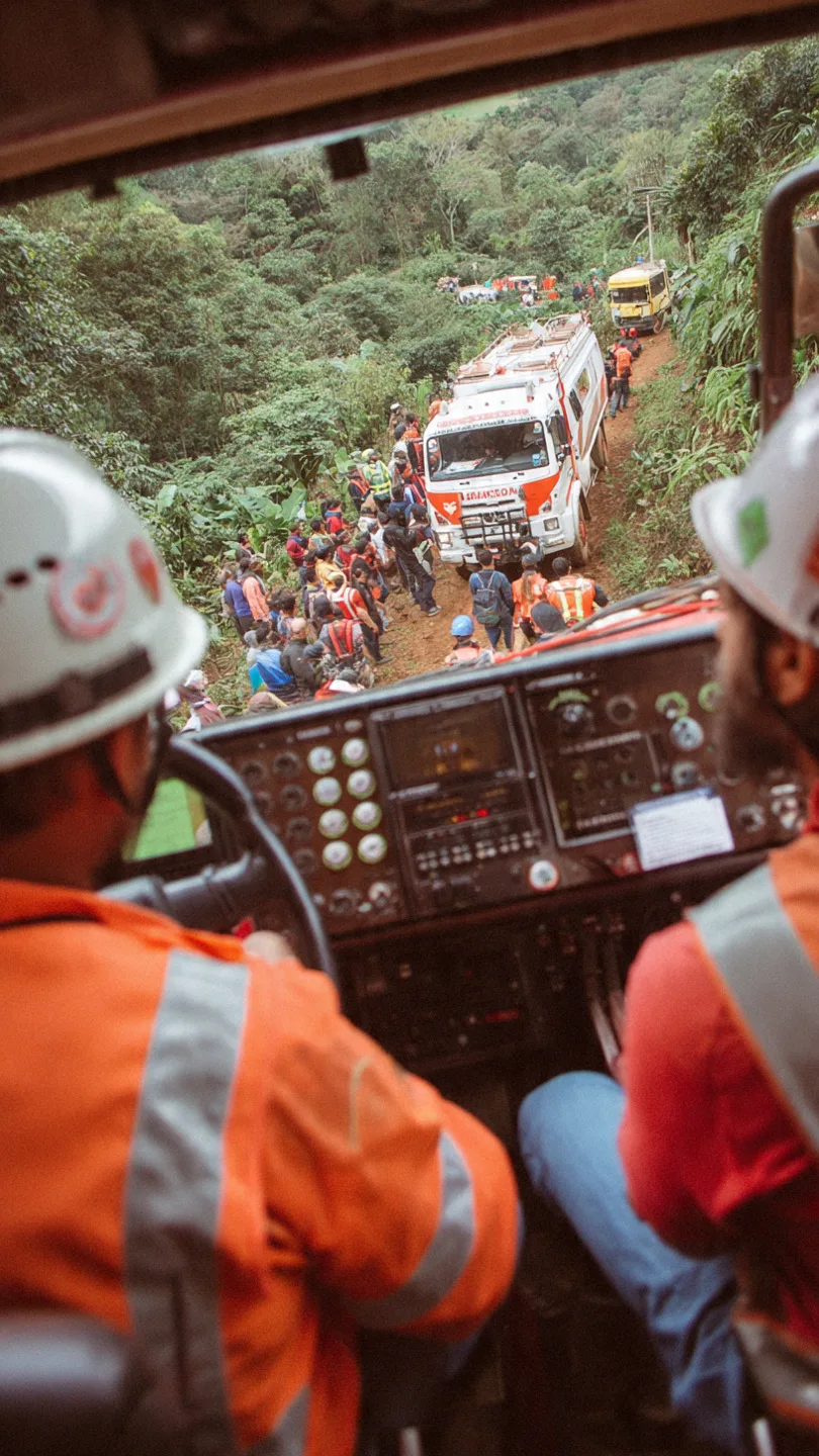 Registro documental de un equipo en ruta